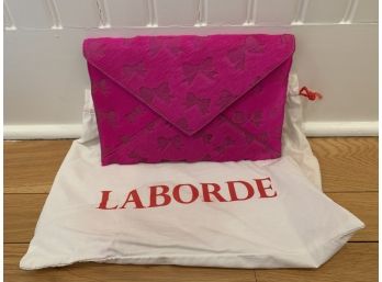 Laborde Hot Pink Dyed Pony Hide Clutch