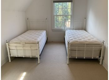 Pair Of Pottery Barn Twin Beds