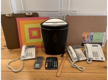 Office Supplies, Paper Shredder, TI 83+ Calculator