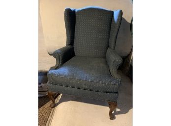 Upholstered Wing Back Chair For Reupholstery Project