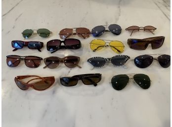 Group Of 15 Pair Of Sunglasses, Including Ray Ban