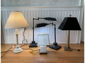Four Lamps Including OTT-Lite And Chapman Manufacturing Co Lamps