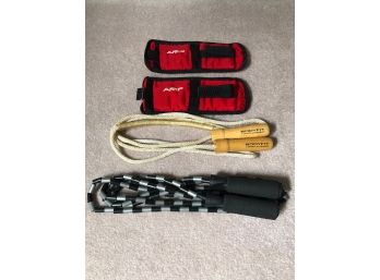 2 Jumpropes And Ankle/wrist Weights