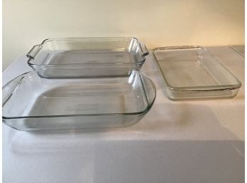 Glass Baking Dishes - Pyrex And Anchor