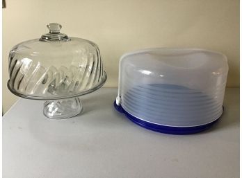 Cake Dish And Cake Carrier