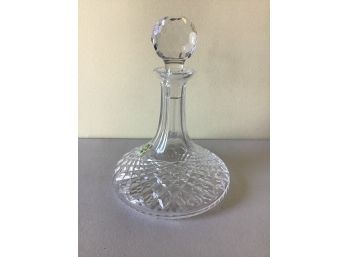 Waterford Crystal Alana Ships Decanter & Stopper