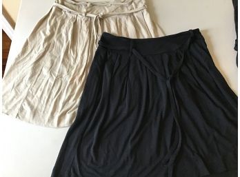 Old Navy - 2 Cotton Flowy Skirts With Waist Tie - Size Small