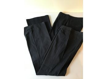 Express - Black Pin Striped Pants - Size 4L