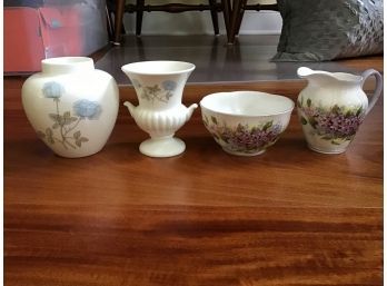 Wedgewood Ice Rose And Royal Albert Lilac Pieces