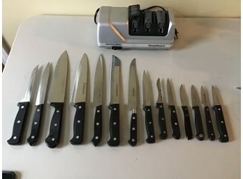 Henckles Eversharp Knives Plus And Chefs Choice Hone EdgeSelect Electric Knife Sharpener