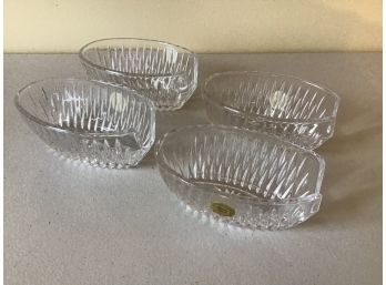 Crystal Silverware Caddy, Set Of 4