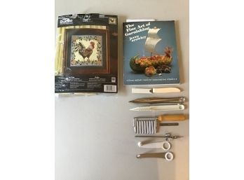 Creative Lot - Ronco Fine Art Of Garnishing And Unfinished Needlepoint