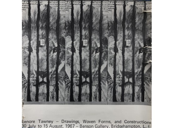 1967 Benson Gallery Poster For Lenore Tawney