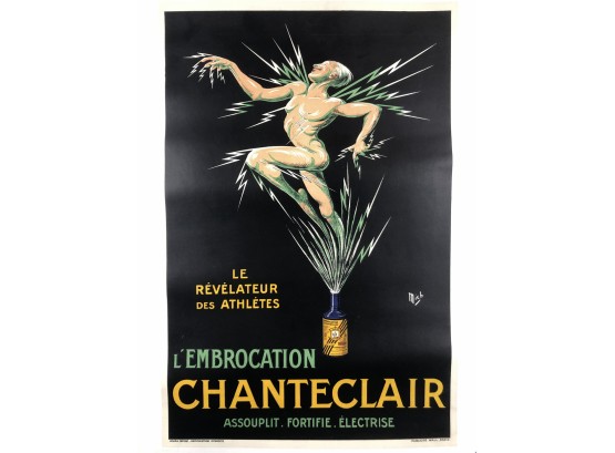 Art Deco Chanteclair Advertisement Poster