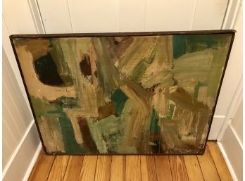 Vintage Signed Abstract Painting ~ Michaud? ~ 1955