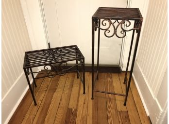 2 Metal Accent Tables