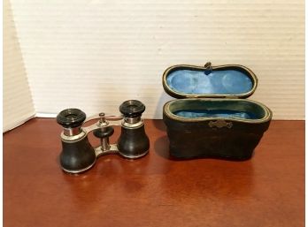 Antique Chavelier Opera Glasses With Original Case
