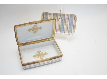 Antique Hand-painted Limoges France Trinket Box