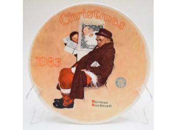 Norman Rockwell Christmas Plate 1983
