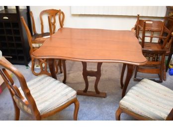Dining Table, 2 Extensions And 4 Chairs