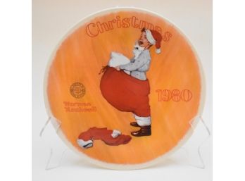 Norman Rockwell Christmas Plate 1980