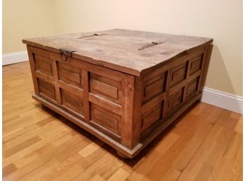Vintage Pine Captain's Chest Coffee Table