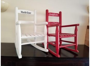 Child's Or Doll Rocking Chairs