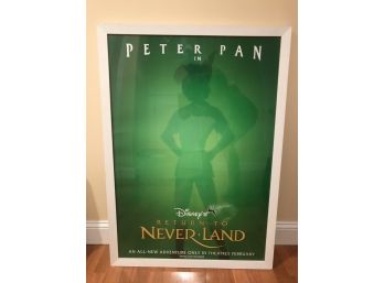 Large Disney 'Peter Pan Return To Neverland' Framed Poster