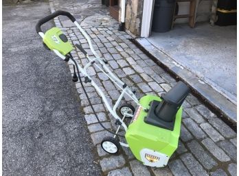 Green Works Electric Snow Thrower