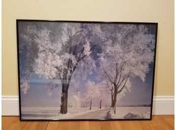 Framed Photographic Puzzle Of Winter Scene