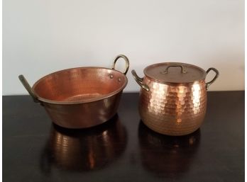 Vintage Hammered Copper Vessels