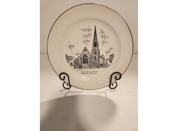 Trinity Episcopal Church Plate With Stand