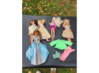 Vintage Barbies And Extra Clothing