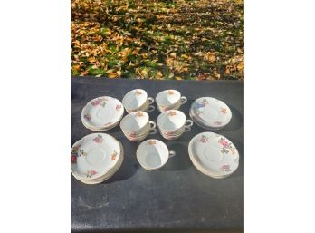 Charm Crest Cups And Saucers