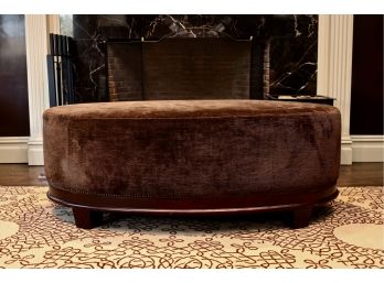 Baker Oval X-Stitched Marmount Ottoman Value $2094.