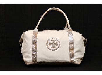 Authentic Tory Burch Duffle Bag With Shoulder Strap