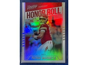 2020 Panini Prestige Patrick Mahomes II Honor Roll Holo Card #HR-PM