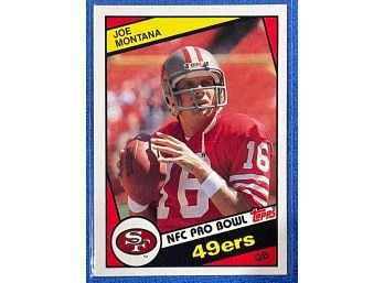 1984 Topps Joe Montana Card #358