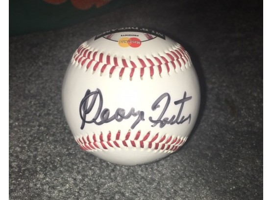 George Foster Signed Baseball