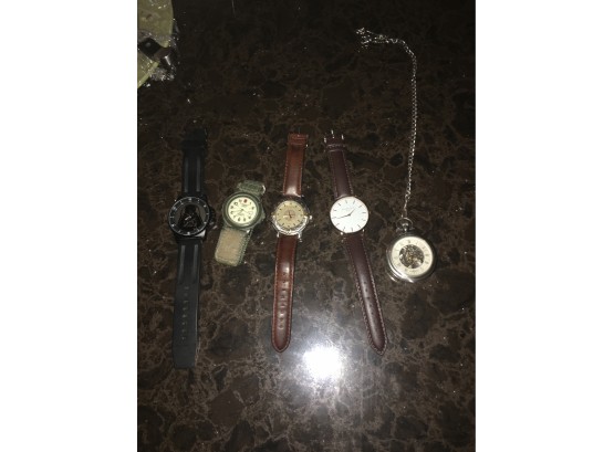 Lot Of Wrist Watches And Pocket Watch