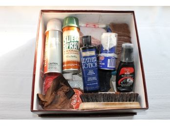 Shoe Box Cleaning  Kit, Brushes, Etc.