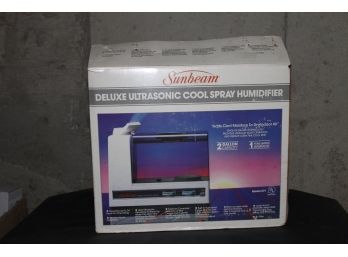 Sunbeam Deluxe Ultrasonic Cool Spray Humidifier In Box