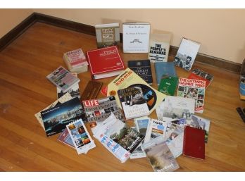 Collection Of Miscellaneous Books Including Travel Guides, Tour Guides, Maps ETC.