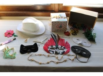 Grouping Of Masks And Party Items