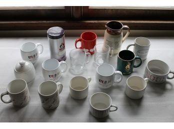 Collection Of Miscellaneous Ceramic And Glass Mugs