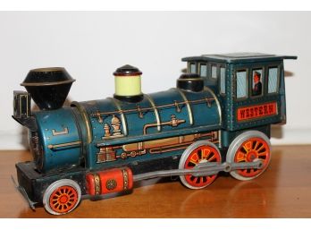 Modern Toy Co.  Western Battery Powered Toy Train Engine 13' L