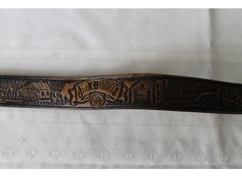 Jack Daniels Leather Engraved Collector's Belt Size 34