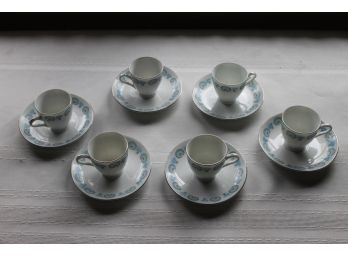 Set Of 6 Cute Teacup And Saucer's