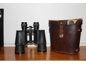 Vintage Carl Halle Binoculars Mariner 7 X 50 With Case