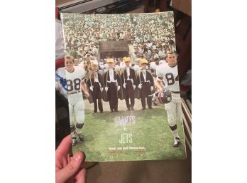 New York Giants Vs. New York Jets 1969 Football Original Game Program